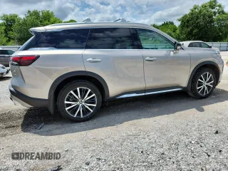 2022 Infiniti QX60 Sensory with VIN 5N1DL1GS0NC331233, listed as a Copart auction lot 61033025 with 23,434 mi miles and Salvage title. Bid and sale history available at DreamBid. Image 3.
