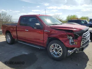 2016 Ford F-150 XLT with VIN 1FTFX1EG5GKF71001, listed as a Copart auction lot 54258205 with 67,735 mi miles and Salvage title. Bid and sale history available at DreamBid. Image 4.