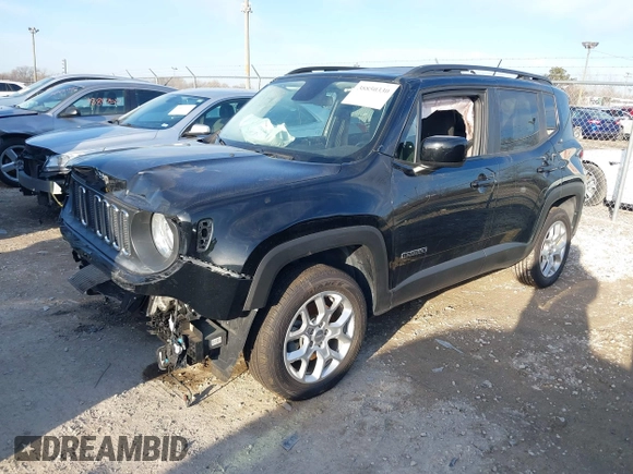 2016 Jeep Renegade Latitude with VIN ZACCJBBT0GPD97632, listed as a IAAI auction lot 38850330 with 28,518 mi miles and . Bid and sale history available at DreamBid. Image 18.