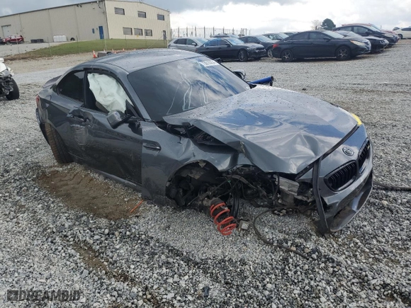 2017 BMW M2 with VIN WBS1H9C58HV886696, listed as a Copart auction lot 73016354 with 58,823 mi miles and Salvage Title. Bid and sale history available at carsss.com. Image 4.