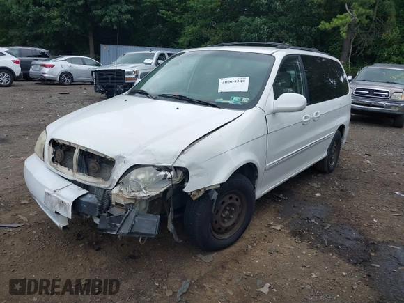 2004 Kia Sedona LX with VIN KNDUP131446493787, listed as a IAAI auction lot 40004348 with 168,374 mi miles. Bid and sale history available at carsss.com. Image 17.
