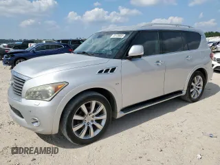 2014 Infiniti QX80 z VIN JN8AZ2NF6E9555206, wystawiony jako Copart lot #58139605 z przebiegiem 171 588 mil mil oraz Czysty tytuł • Clean title. Historia ofert i sprzedaży dostępna na DreamBid. Obrazek 1.