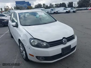 2013 Volkswagen Golf TDI with VIN WVWDM7AJ5DW117467, listed as a IAAI auction lot 41550011 with 209,105 mi miles. Bid and sale history available at carsss.com. Image 1.