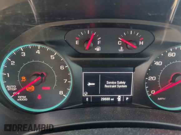 2018 Chevrolet Equinox LT z VIN 2GNAXJEV0J6190991, wystawiony jako Copart lot #56423855 z przebiegiem 29 688 mil mil oraz Nie do naprawy • Non repairable. Historia ofert i sprzedaży dostępna na DreamBid. Obrazek 9.