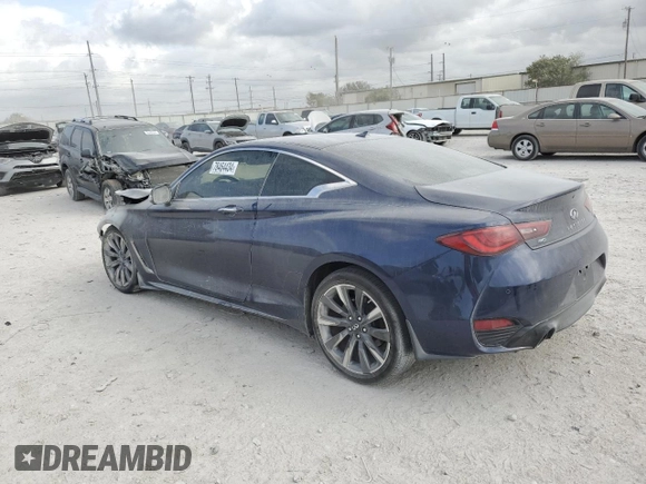 2021 Infiniti Q60 Luxe with VIN JN1EV7KL1MM470496, listed as a Copart auction lot 78464434 with Not provided miles and Salvage title. Bid and sale history available at DreamBid. Image 2.