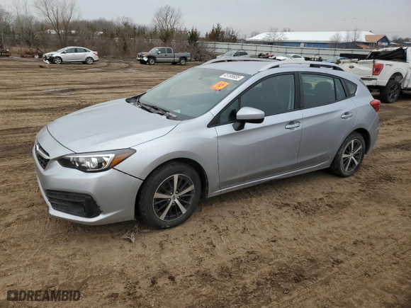 2020 Subaru Impreza Premium with VIN 4S3GTAV64L3735527, listed as a Copart auction lot 45195835 with 0 mi miles and Salvage Title. Bid and sale history available at carsss.com. Image 1.