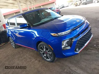 2021 Kia Soul GT-Line with VIN KNDJ63AU6M7740302, listed as a IAAI auction lot 41436817 with 42,182 mi miles and . Bid and sale history available at DreamBid. Image 1.