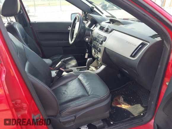 2008 Ford Focus SE with VIN 1FAHP35N58W219099, listed as a IAAI auction lot 42059347 with 209,309 mi miles. Bid and sale history available at carsss.com. Image 5.
