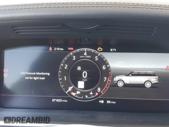 2018 Land Rover Range Rover with VIN SALGR2RV5JA506118, listed as a IAAI auction lot 42338770 with 71,653 mi miles and . Bid and sale history available at DreamBid. Image 7.