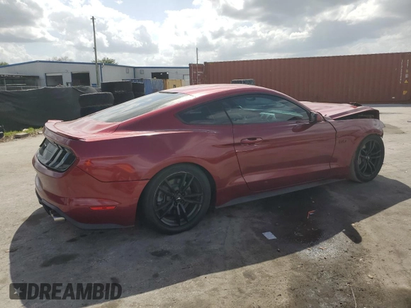 2016 Ford Mustang GT with VIN 1FA6P8CFXG5215179, listed as a Copart auction lot 52241445 with 45,435 mi miles and Salvage Title. Bid and sale history available at carsss.com. Image 3.