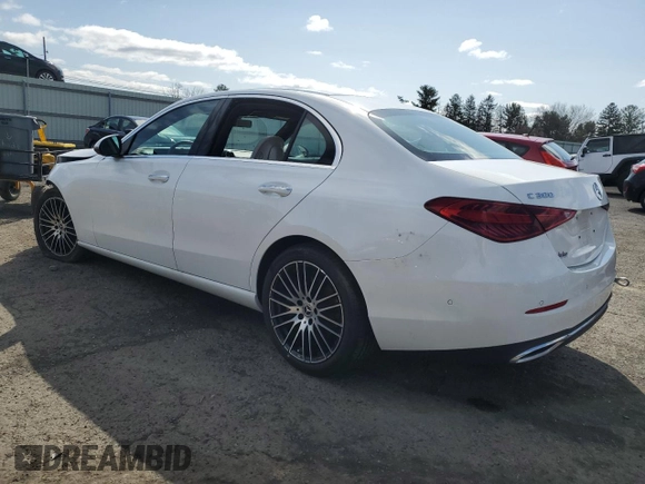 2023 Mercedes-Benz C 300 with VIN W1KAF4HB3PR125456, listed as a Copart auction lot 51136825 with 28,186 mi miles and Salvage Title. Bid and sale history available at DreamBid. Image 2.