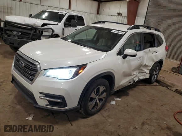 2021 Subaru Ascent Premium z VIN 4S4WMAFD5M3419878, wystawiony jako Copart lot #44693555 z przebiegiem 64 206 mil mil oraz Tytuł czysty. Historia ofert i sprzedaży dostępna na DreamBid. Obrazek 1.