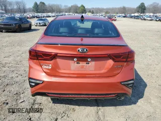 2021 Kia Forte GT-Line with VIN 3KPF34AD8ME423447, listed as a Copart auction lot 48886185 with 56,690 mi miles and Salvage Title. Bid and sale history available at carsss.com. Image 6.