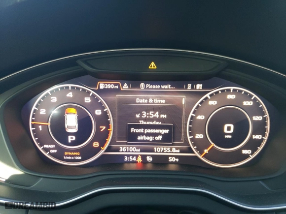 2020 Audi Q5 Premium Plus with VIN WA1BNAFY8L2029987, listed as a Copart auction lot 43777955 with 36,100 mi miles and Salvage Title. Bid and sale history available at carsss.com. Image 9.