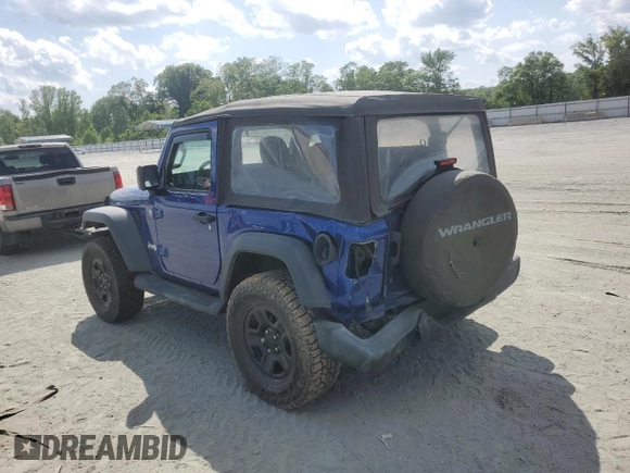 2018 Jeep Wrangler Sport z VIN 1C4GJXAG6JW271501, wystawiony jako Copart lot #56104535 z przebiegiem 88 722 mil mil oraz Szkoda całkowita • Salvage title. Historia ofert i sprzedaży dostępna na DreamBid. Obrazek 2.