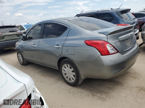 2013 Nissan Versa S Plus with VIN 3N1CN7AP3DL863681, listed as a Copart auction lot 76935524 with 86,971 mi miles and Salvage title. Bid and sale history available at DreamBid. Image 2.