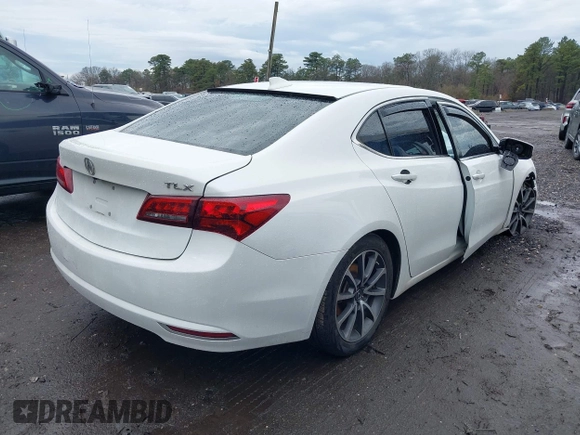 2017 Acura TLX V6 w/Technology Pkg with VIN 19UUB3F53HA001702, listed as a IAAI auction lot 41929371 with 85,086 mi miles. Bid and sale history available at carsss.com. Image 4.