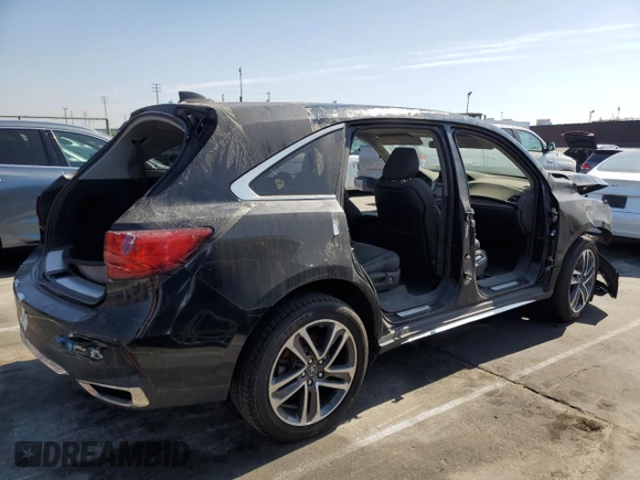 2019 Acura MDX with VIN 5J8YD4H34KL013933, listed as a Copart auction lot 46175195 with 0 mi miles and Salvage Title. Bid and sale history available at carsss.com. Image 3.