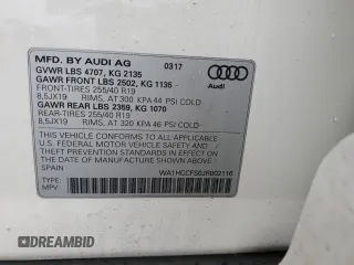2018 Audi Q3 Premium Plus with VIN WA1HCCFS0JR002116, listed as a Copart auction lot 44686015 with 86,580 mi miles and Salvage title. Bid and sale history available at DreamBid. Image 13.