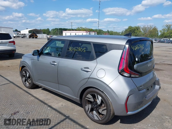2023 Kia Soul GT-Line with VIN KNDJ53AU4P7851874, listed as a IAAI auction lot 40182805 with 12,229 mi miles. Bid and sale history available at carsss.com. Image 3.