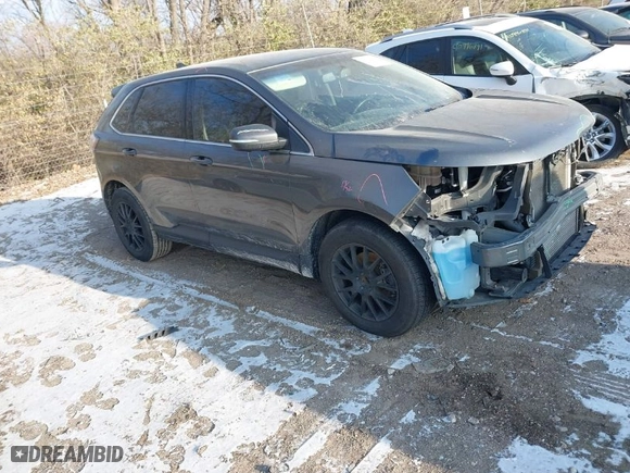 2016 Ford Edge SEL with VIN 2FMPK3J94GBC41068, listed as a IAAI auction lot 41007094 with 124,418 mi miles. Bid and sale history available at carsss.com. Image 1.