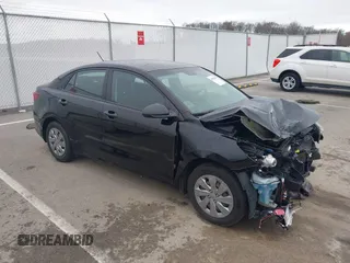 2019 Kia Rio S with VIN 3KPA24AB0KE180046, listed as a IAAI auction lot 41918142 with 98,055 mi miles. Bid and sale history available at carsss.com. Image 1.