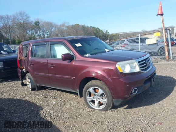 2013 Honda Pilot EX-L with VIN 5FNYF4H76DB026426, listed as a IAAI auction lot 41917433 with Not Provided miles and . Bid and sale history available at carsss.com. Image 1.