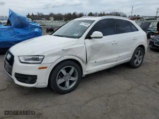 2015 Audi Q3 2.0T Premium Plus with VIN WA1EFCFS9FR009843, listed as a Copart auction lot 51218455 with 118381 miles and Salvage Title. Bid and sale history available at carsss.com. Image 1.