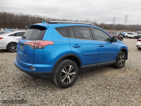 2018 Toyota RAV4 XLE with VIN JTMWFREV2JJ736774, listed as a Copart auction lot 46135555 with 94,930 mi miles and Salvage Title. Bid and sale history available at carsss.com. Image 3.