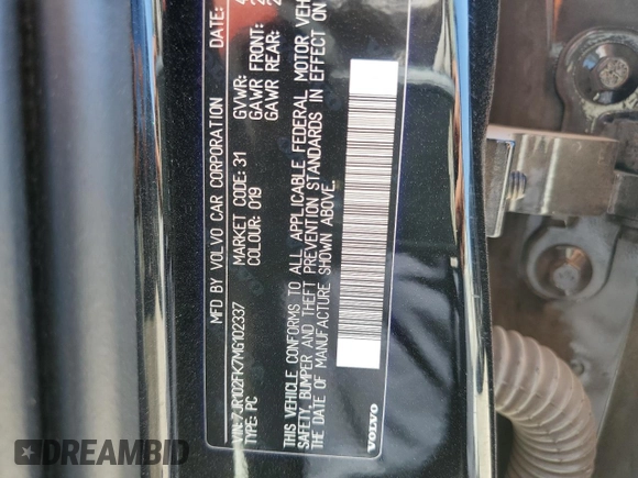 2021 Volvo S60 Momentum with VIN 7JR102FK7MG102337, listed as a Copart auction lot 58465294 with 9,971 mi miles and Salvage Title. Bid and sale history available at carsss.com. Image 12.