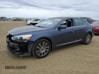 2014 Kia Cadenza Premium z VIN KNALN4D76E5146309, wystawiony jako Copart lot #48039365 z przebiegiem 85 144 mil mil oraz Szkody całkowita. Historia ofert i sprzedaży dostępna na DreamBid. Obrazek 1.