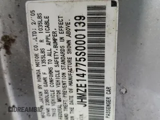 2005 Honda Insight z VIN JHMZE14775S000139, wystawiony jako Copart lot #42408425 z przebiegiem Nie podano mil oraz Czysty tytuł • Clean title. Historia ofert i sprzedaży dostępna na DreamBid. Obrazek 12.