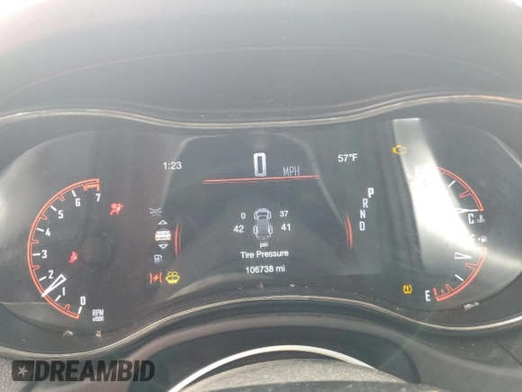 2019 Dodge Durango GT Plus with VIN 1C4RDJDG5KC550286, listed as a Copart auction lot 52127855 with 106,738 mi miles and Salvage title. Bid and sale history available at DreamBid. Image 9.