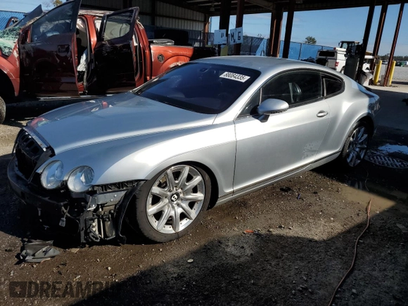 2005 Bentley Continental GT GT with VIN SCBCR63W15C023866, listed as a Copart auction lot 88084335 with Not provided miles and Salvage title. Bid and sale history available at DreamBid. Image 1.