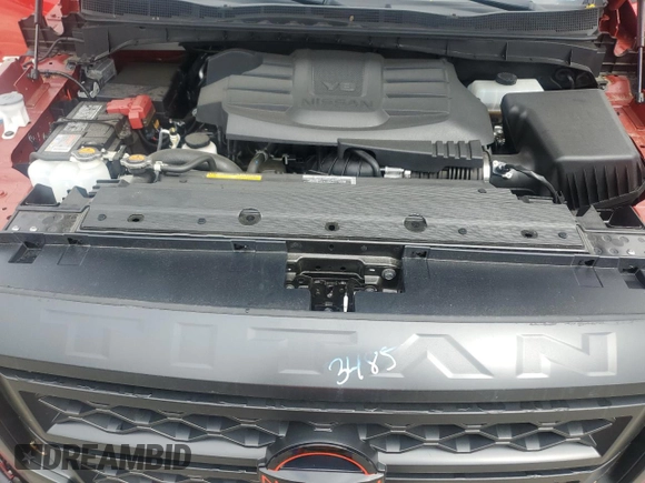 2024 Nissan Titan Pro-4X with VIN 1N6AA1ED8RN118197, listed as a Copart auction lot 64471595 with 3,576 mi miles and Salvage title. Bid and sale history available at DreamBid. Image 11.