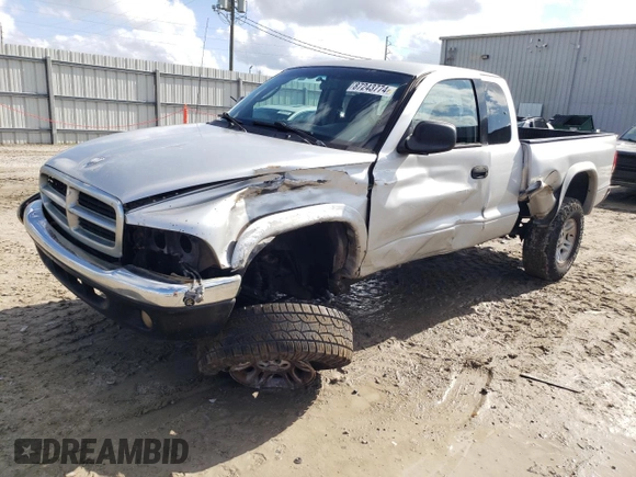 2001 Dodge Dakota Sport with VIN 1B7GG22N91S115510, listed as a Copart auction lot 87243774 with 0 mi miles and Salvage Title. Bid and sale history available at carsss.com. Image 1.