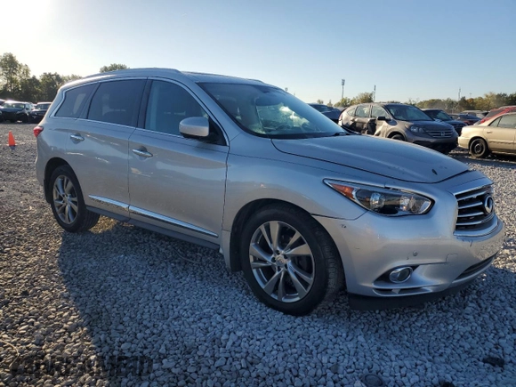 2013 Infiniti JX35 with VIN 5N1AL0MM2DC345006, listed as a Copart auction lot 75077324 with 249,410 mi miles and Salvage Title. Bid and sale history available at carsss.com. Image 4.