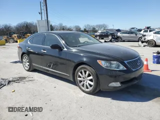2008 Lexus LS 460 with VIN JTHBL46F585065698, listed as a Copart auction lot 47990655 with Not Provided miles and Salvage Title. Bid and sale history available at DreamBid. Image 4.