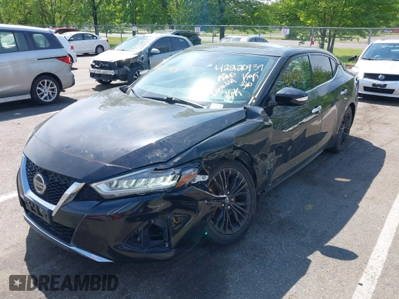 2020 Nissan Maxima SL with VIN 1N4AA6DV5LC366300, listed as a IAAI auction lot 42220939 with 16,858 mi miles and . Bid and sale history available at DreamBid. Image 6.