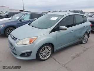 2013 Ford C-Max Hybrid SEL with VIN 1FADP5BU8DL523402, listed as a IAAI auction lot 41676386 with 214,649 mi miles. Bid and sale history available at carsss.com. Image 2.