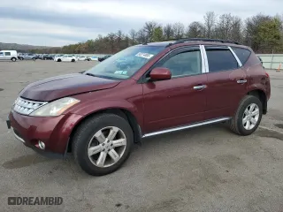 2006 Nissan Murano SL with VIN JN8AZ08W56W549805, listed as a Copart auction lot 50374885 with 130,133 mi miles and Salvage Title. Bid and sale history available at carsss.com. Image 1.