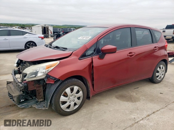 2016 Nissan Note S Plus with VIN 3N1CE2CP0GL365586, listed as a Copart auction lot 51807465 with 108,312 mi miles and Salvage Title. Bid and sale history available at DreamBid. Image 1.