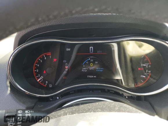2016 Dodge Durango Citadel with VIN 1C4RDJEG6GC341421, listed as a Copart auction lot 61680215 with 77,024 mi miles and Salvage title. Bid and sale history available at DreamBid. Image 9.