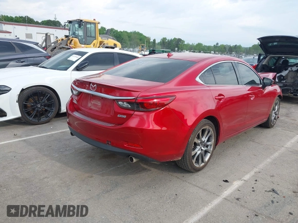 2016 Mazda 6 i Grand Touring with VIN JM1GJ1W57G1460281, listed as a IAAI auction lot 42016051 with 89,784 mi miles. Bid and sale history available at carsss.com. Image 4.
