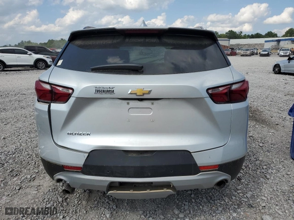 2022 Chevrolet Blazer LT with VIN 3GNKBDRS2NS124163, listed as a Copart auction lot 60945084 with 57,199 mi miles and Salvage Title. Bid and sale history available at carsss.com. Image 6.