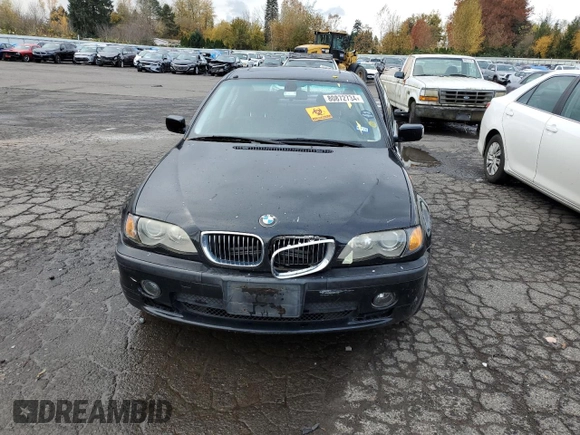 2002 BMW 3 Series 330xi with VIN WBAEW53482PG08312, listed as a Copart auction lot 80872734 with 180,306 mi miles and Salvage title. Bid and sale history available at DreamBid. Image 5.