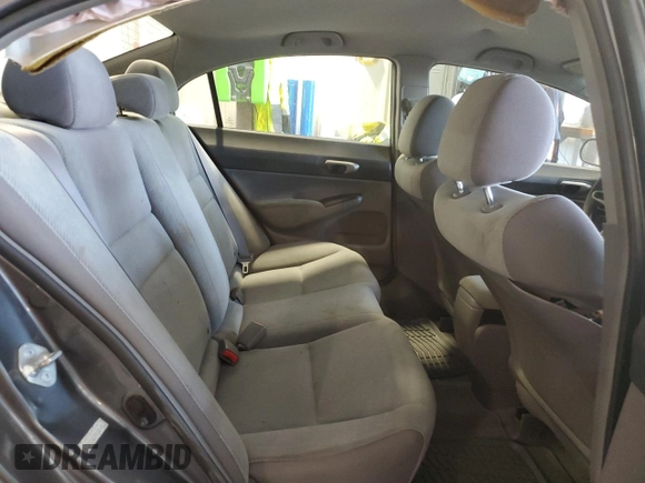 2011 Honda Civic LX with VIN 19XFA1F54BE007608, listed as a Copart auction lot 53515145 with 48,194 mi miles and Salvage Title. Bid and sale history available at DreamBid. Image 10.