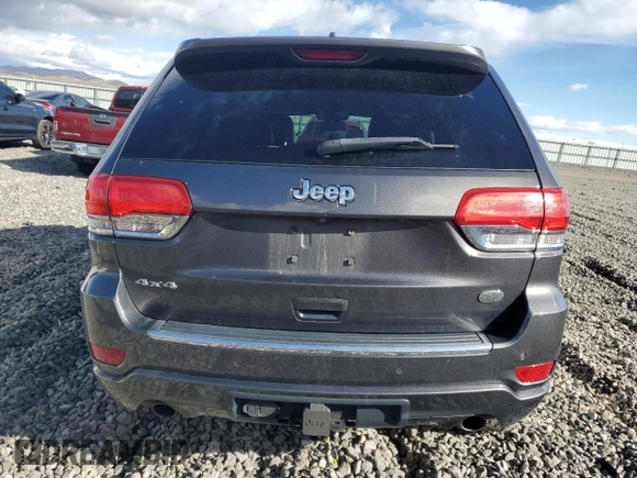 2015 Jeep Grand Cherokee Overland with VIN 1C4RJFCT4FC118184, listed as a Copart auction lot 44465045 with 143,149 mi miles and Salvage Title. Bid and sale history available at carsss.com. Image 6.