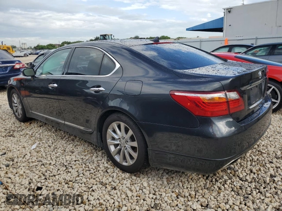 2011 Lexus LS 460 with VIN JTHCL5EF7B5011810, listed as a Copart auction lot 58151824 with 168,208 mi miles and Salvage title. Bid and sale history available at DreamBid. Image 2.