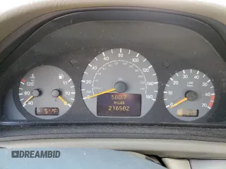 2001 Mercedes-Benz CLK 320/430 with VIN WDBLJ70G21T002279, listed as a Copart auction lot 80878584 with 216,582 mi miles and Salvage Title. Bid and sale history available at DreamBid. Image 9.